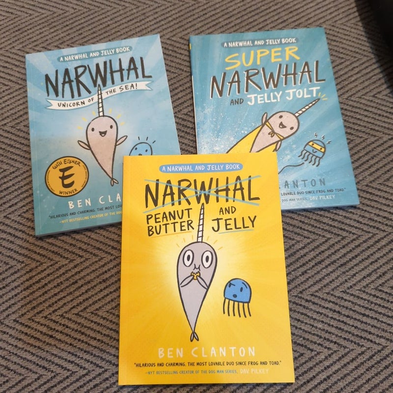 Narwhal and Jelly Box Set (Books 1, 2, 3, and Poster)