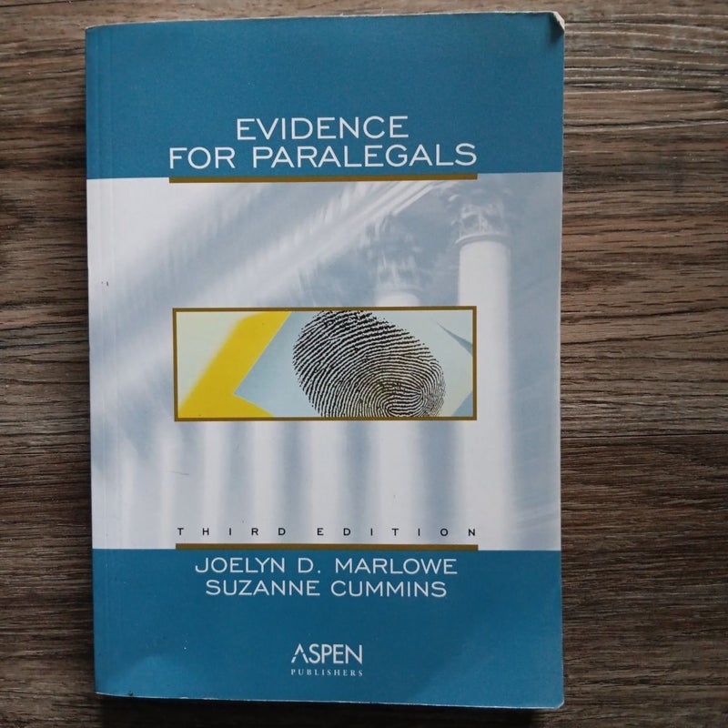 Evidence for Paralegals