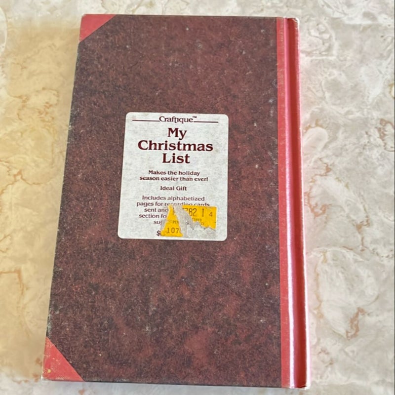 My Christmas List organizer