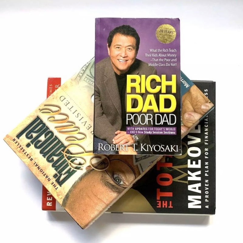 Personal Finance Book Bundle(Lot Of 3) Dave Ramsey Rich Dad Poor Dad +