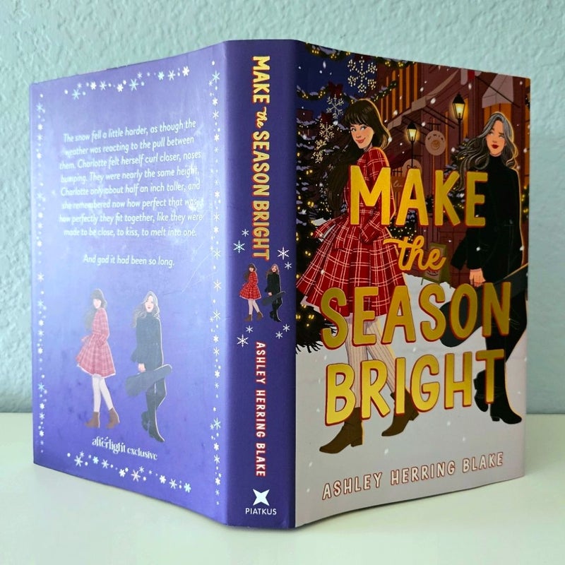 Make the Season Bright SIGNED by Ashley Herring Blake ILLUMICRATE Afterlight NEW