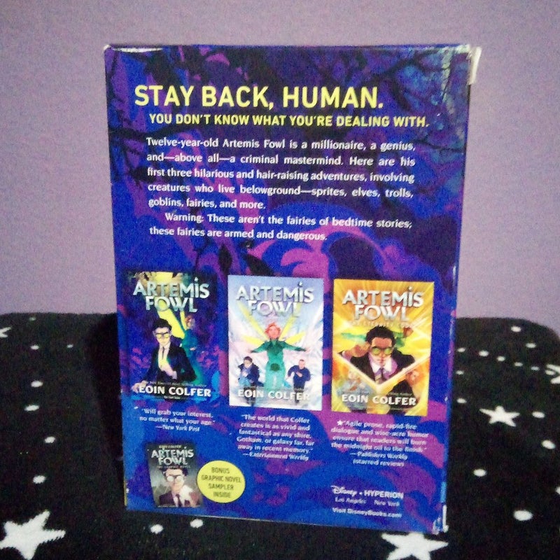 Artemis Fowl 3 Book Box Set with Bonus Graphic Novel Sampler Inside