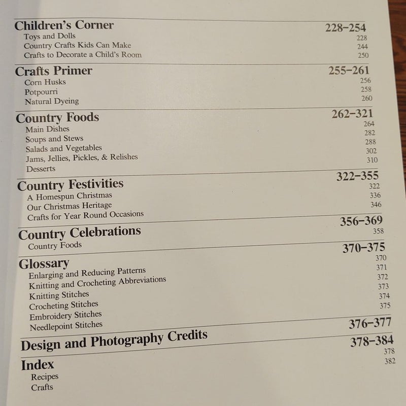 Treasury of County Crafts and Foods