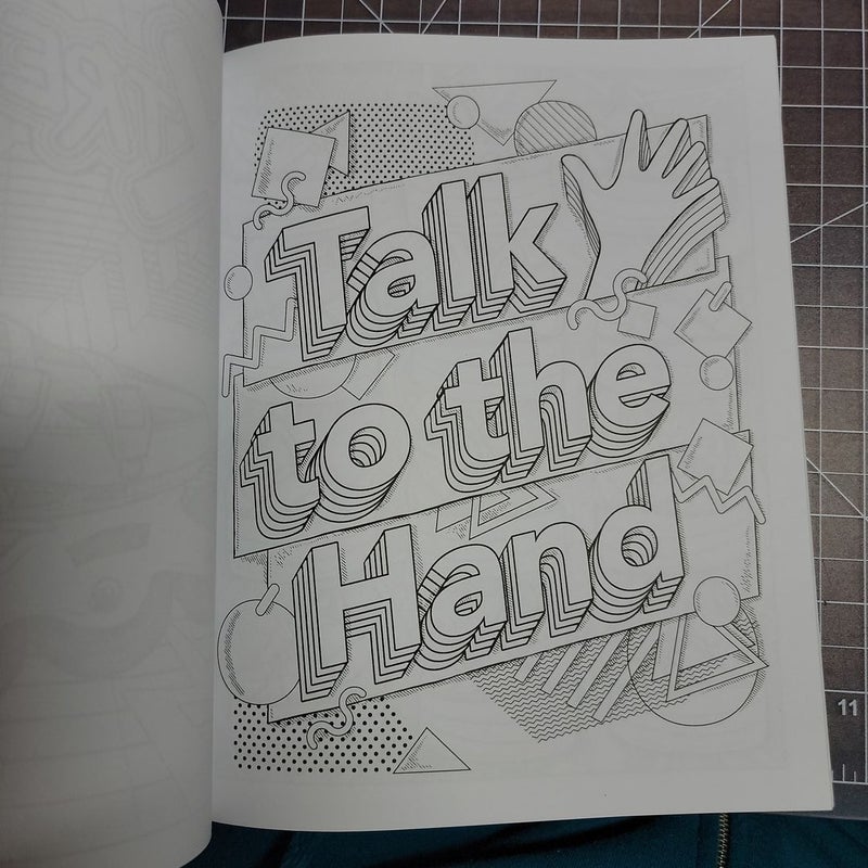 [BUNDLE-ADULT COLORING BOOKS] Totally '90s Coloring Book, My Weekend is All Booked