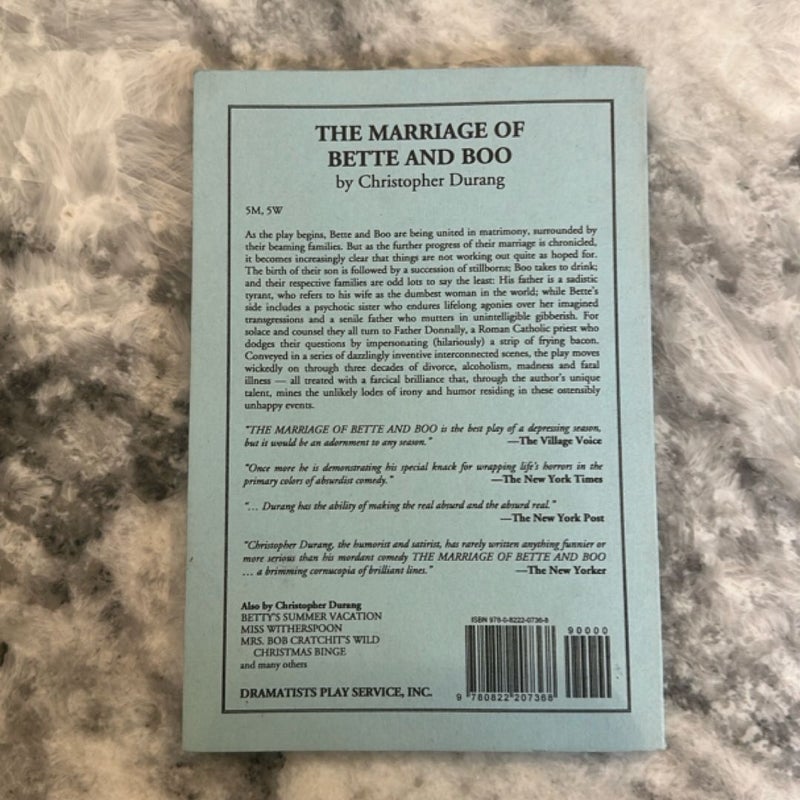The Marriage of Bette and Boo
