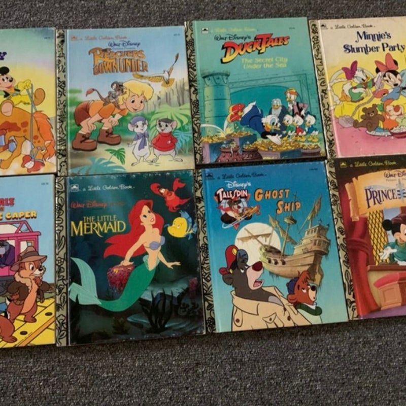 Little golden books Disney variety set of 8 