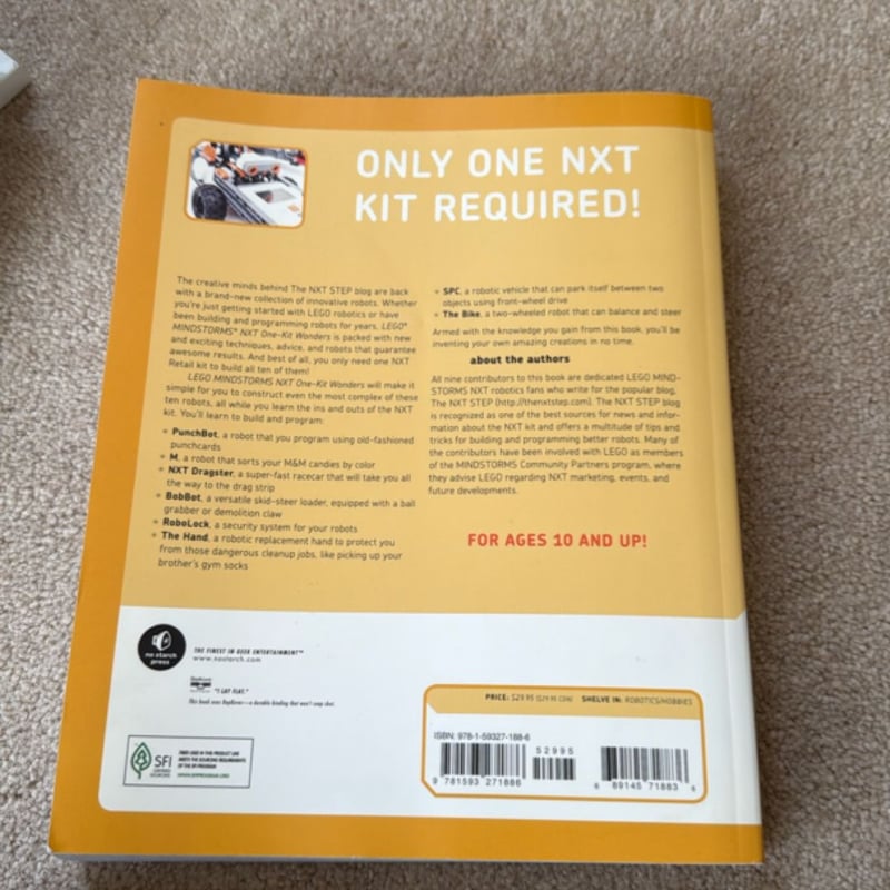 Lego Mindstorms Nxt One Kit Wonders by James Floyd Kelly, Christopher R ...