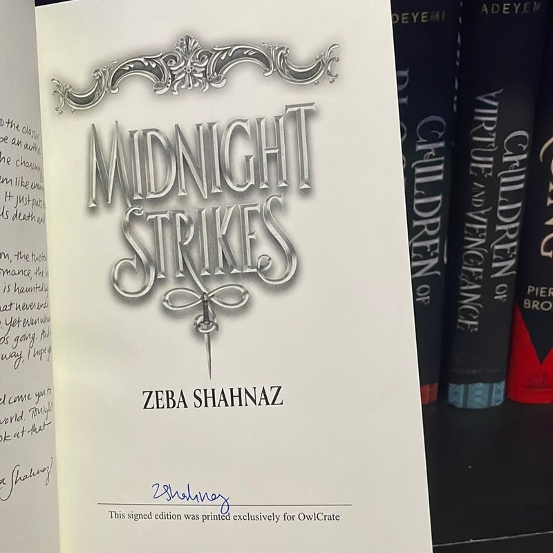 Midnight Strikes SIGNED OWLCRATE EDITION 