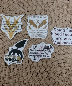 Fourth wing stickers 