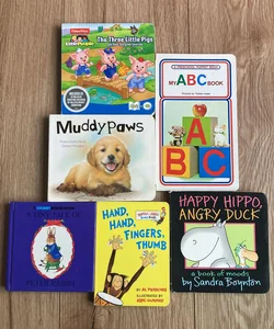 Bundle of (6) Board Books for Kids