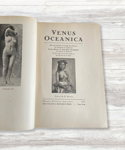 venus oceanica anthropological studies in the sex life of the south sea natives hardcover book