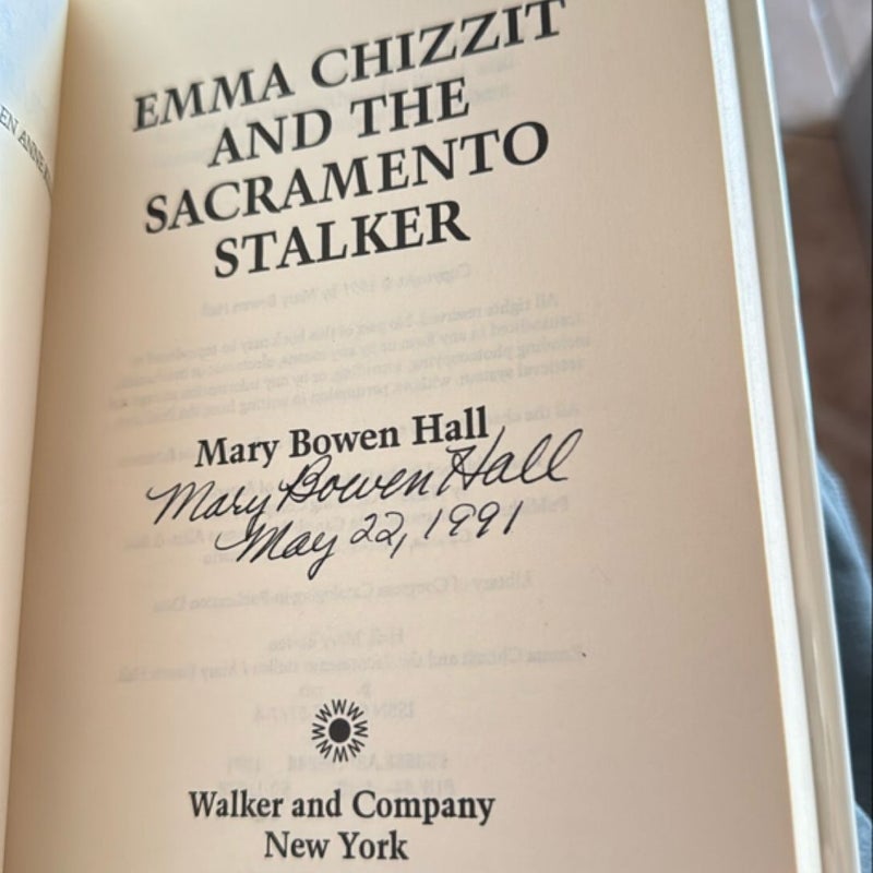 Emma Chizzit and the Sacramento Stalker SIGNED