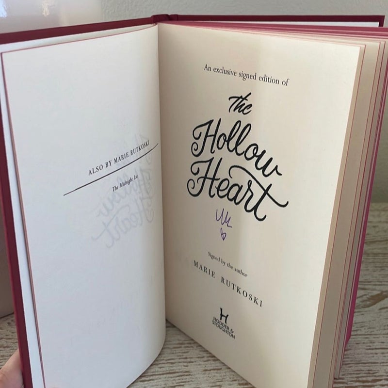 Illumicrate Exclusive: The Hollow Heart by Marie Rutkoski (Firm Price)