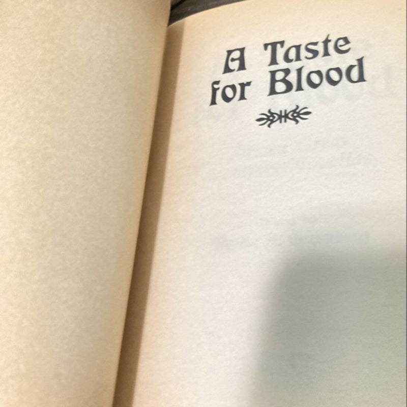 A Taste For Blood 