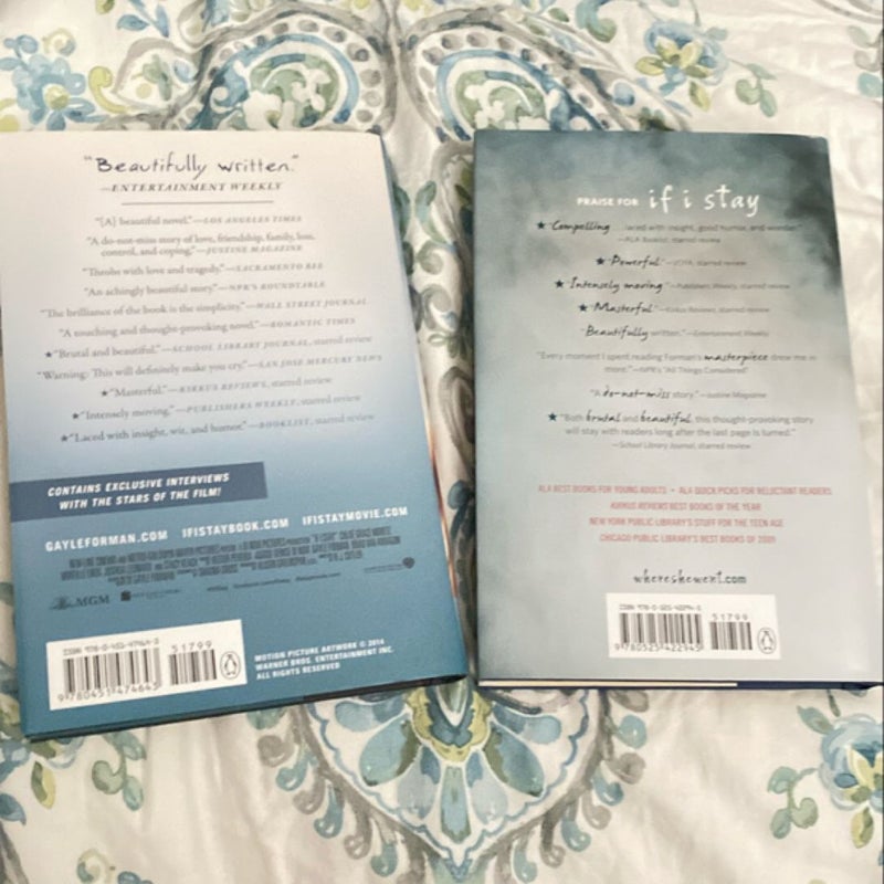 “If I Stay” and “Where She Went” - Hardback Set of 2