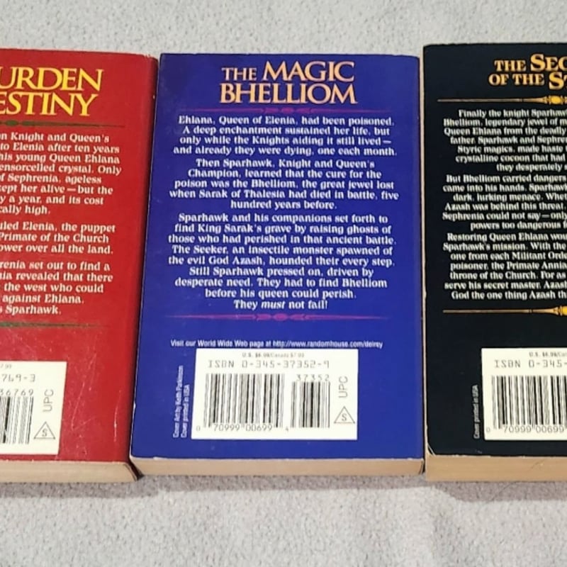 The Diamond Throne, The Ruby Knight, The Sapphire Rose