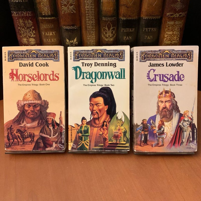 Complete Empires Trilogy: Horselords, Dragonwall, Crusade, All First Edition First Printing