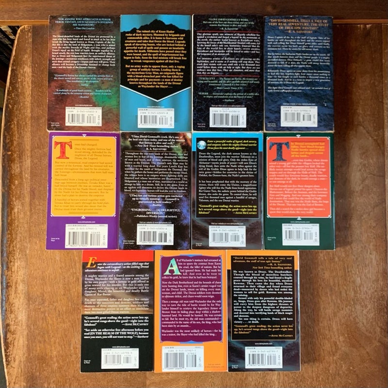 David Gemmell Collection of 11 Books: White Wolf, Hero in the Shadows, Stormrider, Legend, The King Beyond the Gate, The Swords of Night and Day, The Legend of Deathwalker, Quest for Lost Heroes, Druss the Legend, Waylander, In the Realm of the Wolf