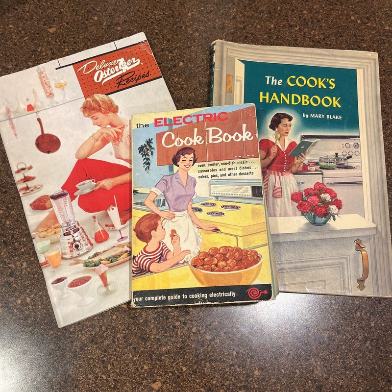 Lot if 3 Vintage Cookbooks 50’s 60’s