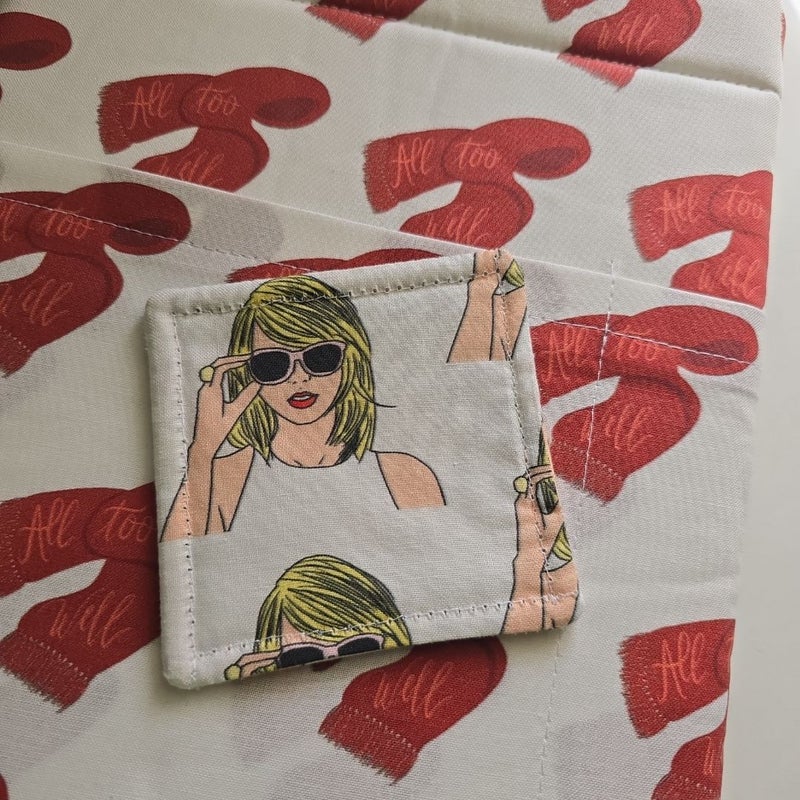 Swiftie book sleeve and corner book mark 