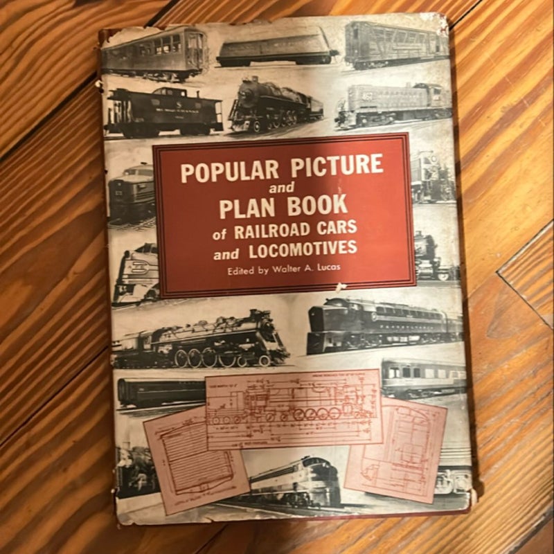 Popular picture and plan book of railroad cars and locomotives 