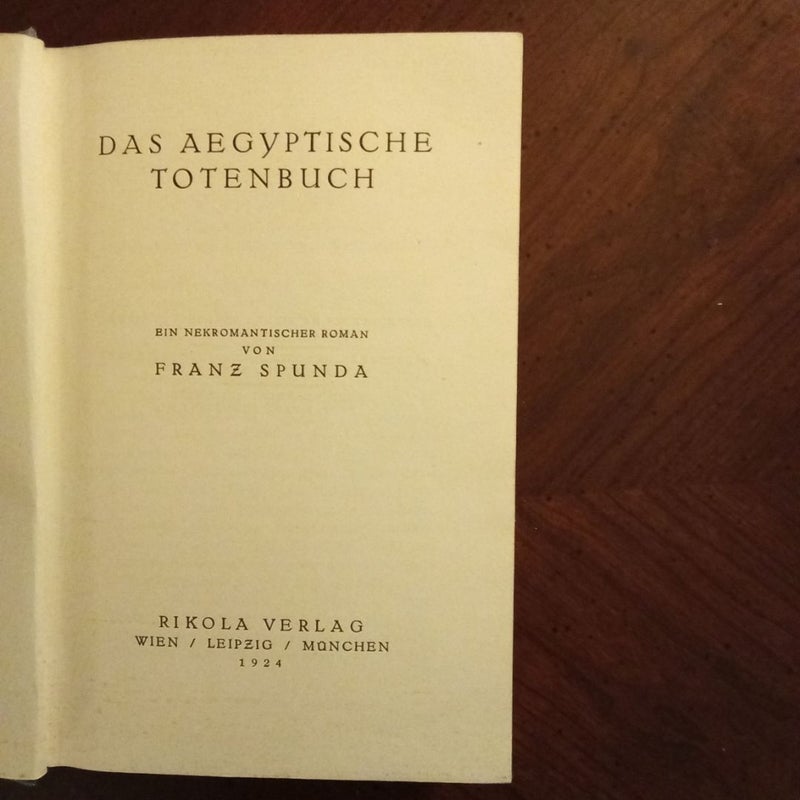 Das Aegyptische Totenbuch