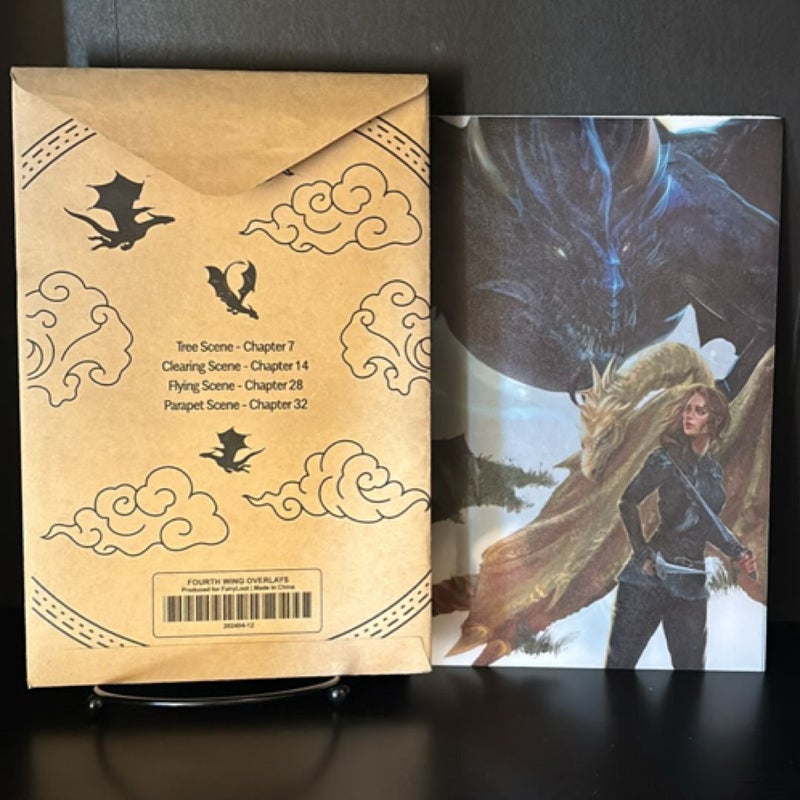 Fairyloot Fourth Wing Overlays 