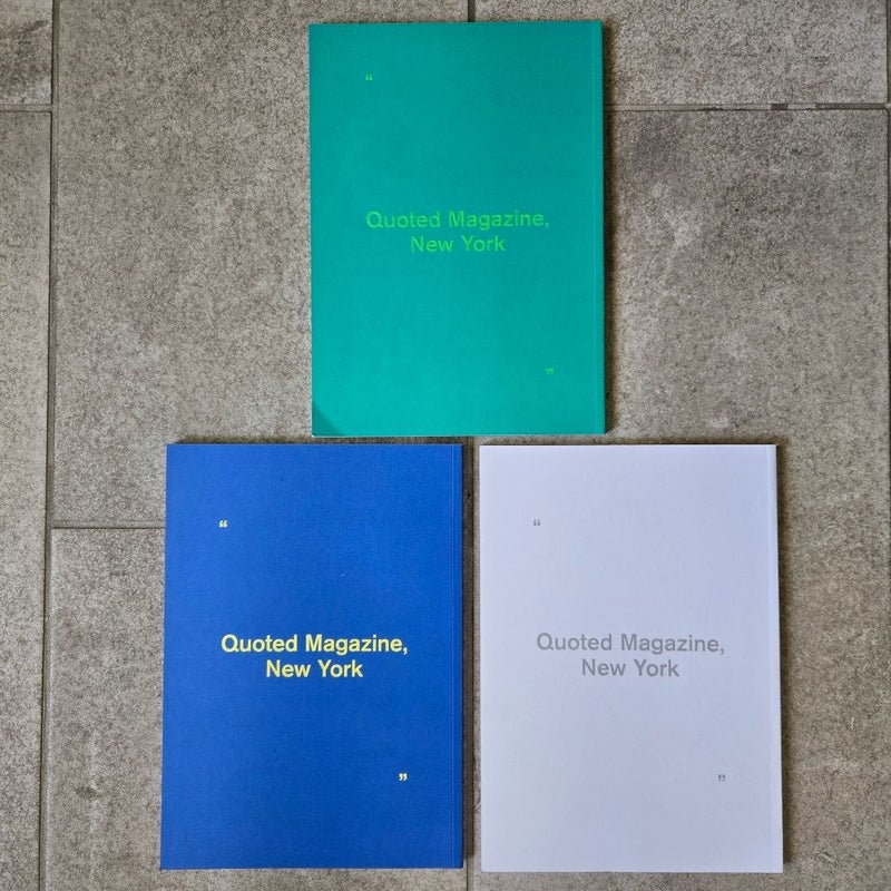 Lot (3) Quoted Magazine New York Lifestyle Art Culture Magazine 2018 2019