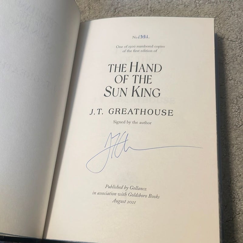 The Hand of the Sun King Golsdboro Signed