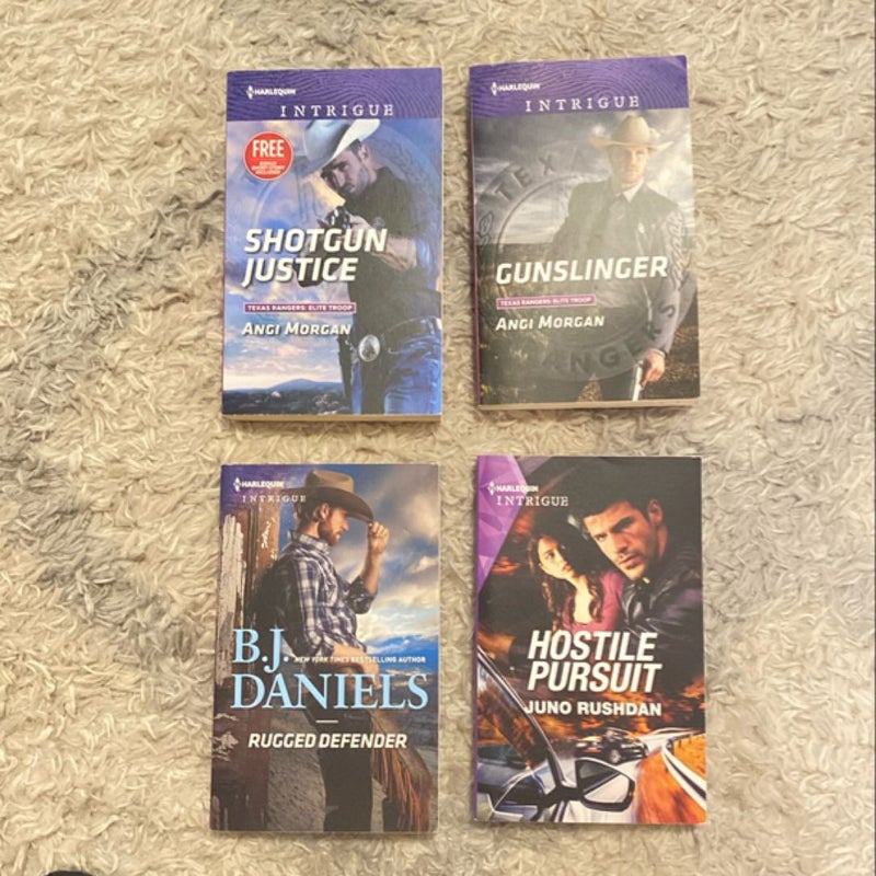 Lot of 4 Harlequin Intrigue Books