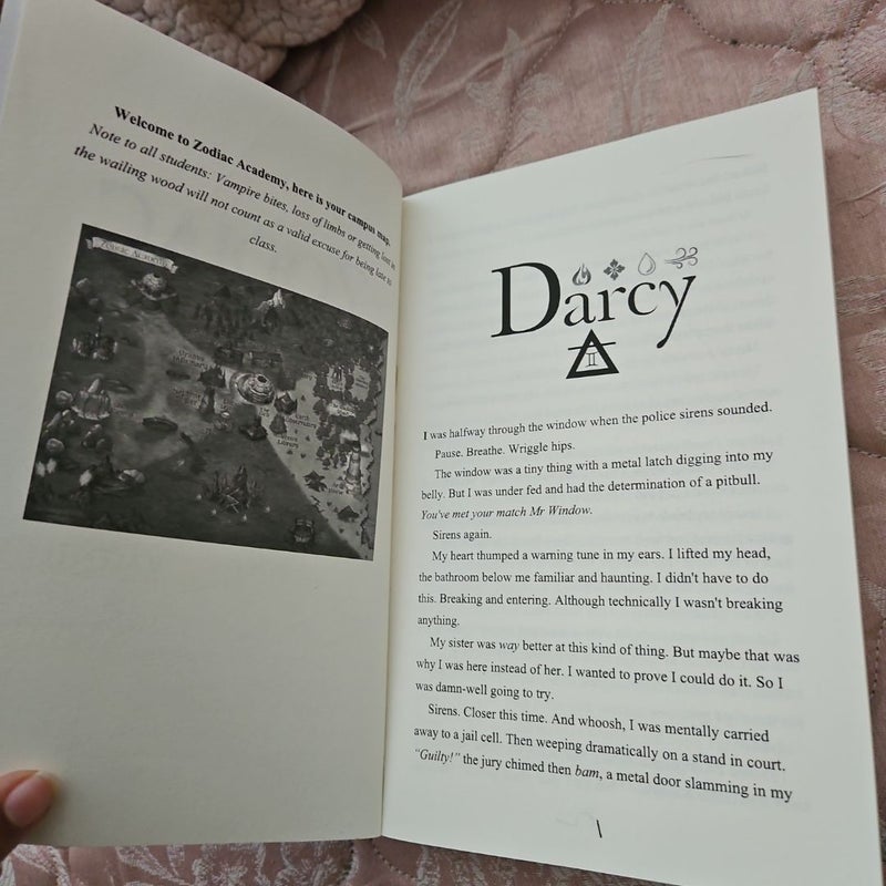 Indie out of print matte cover Zodiac academy 