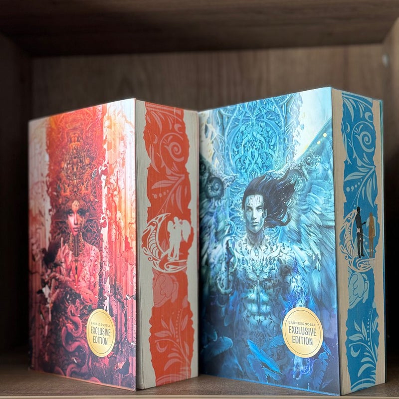 *custom sprayed* Barnes & Noble Editions of Crescent City 1 & 2