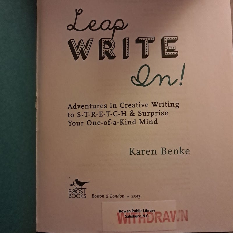 Leap Write In!