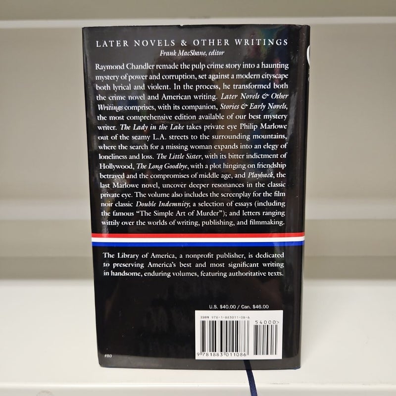 Raymond Chandler: Later Novels and Other Writings (LOA #80)