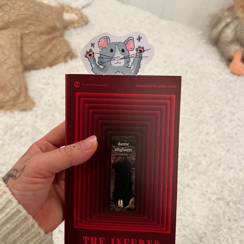 Cute rat bookmark