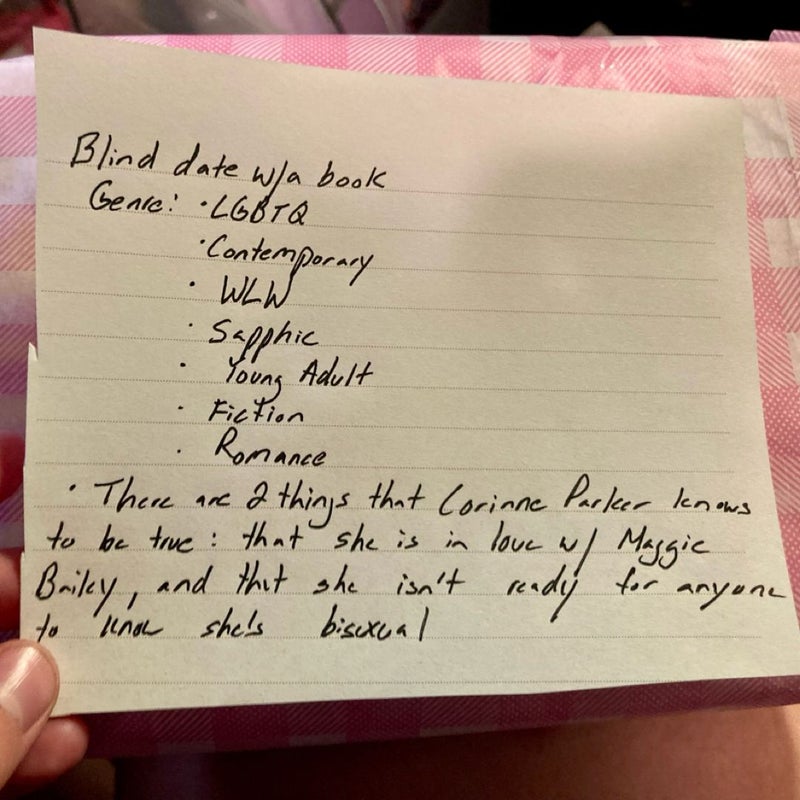 Blind date with a book (LGBTQ, Romance, YA)