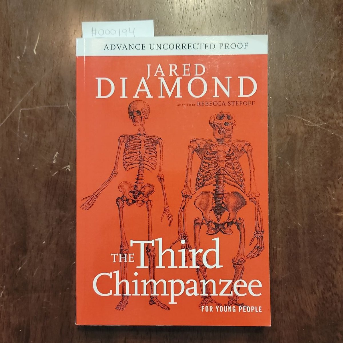 The Third Chimpanzee for Young People by Jared Diamond, Rebecca Stefoff