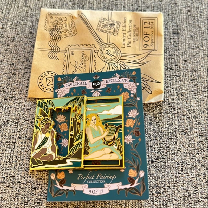 The Song of Achilles Pin - Owlcrate Perfect Pairings Collectiom