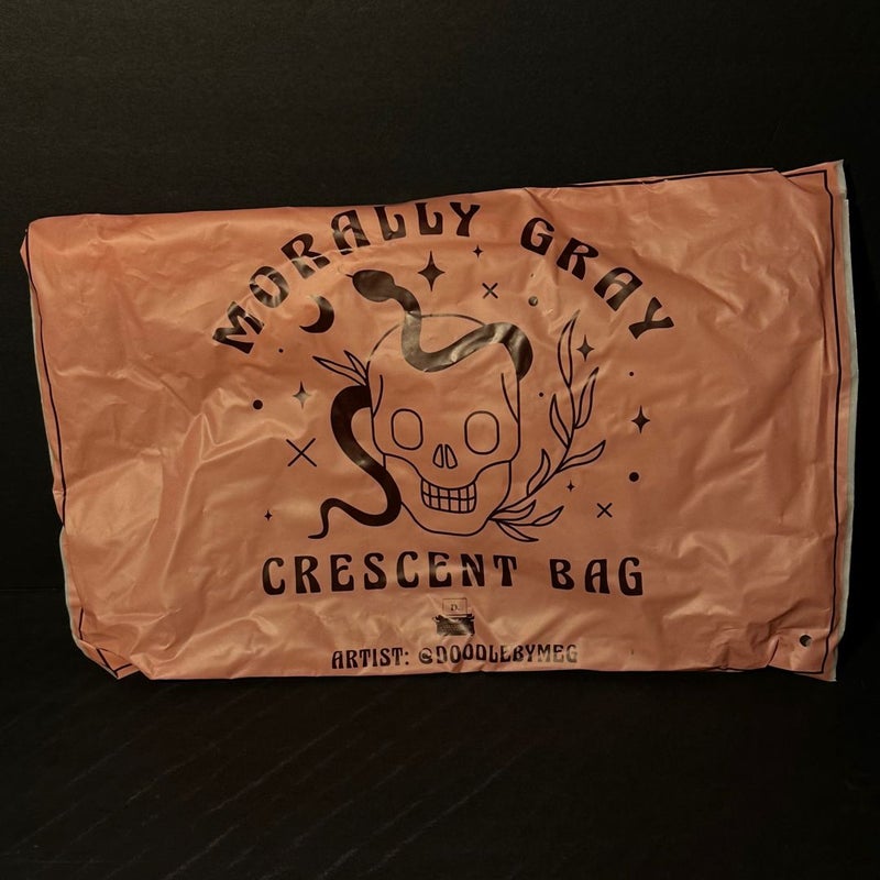 Morally Gray Crescent Bag - Bookish Box