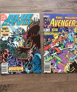 The Mighty Avengers & Blue Devil Comic Books