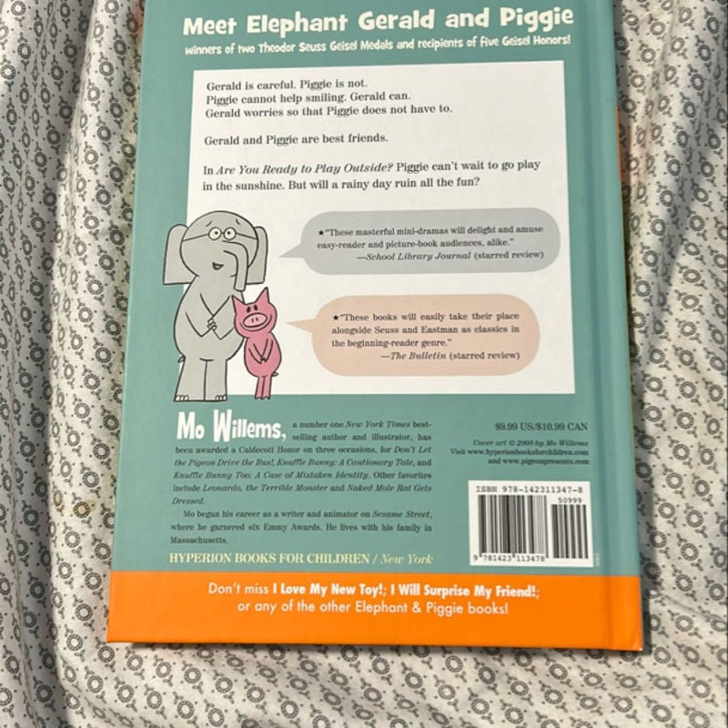 Are You Ready to Play Outside? (an Elephant and Piggie Book)