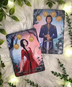 FairyLoot Tarot Cards Three me Four of Stars (Elspeth and Ravyn) One Dark Window