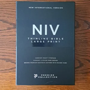 NIV Thinline Bible Premier Collection [Large Print, Brown]