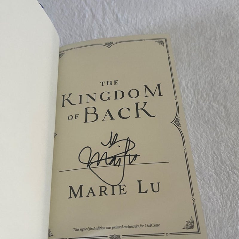 The Kingdom of Back (Owlcrate-Signed)