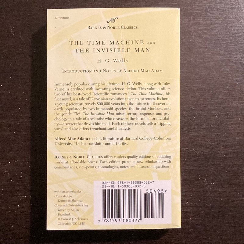 The Time Machine and the Invisible Man