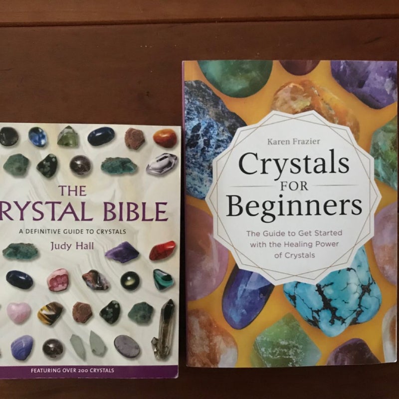 LOT OF (2) The Crystal Bible, Metaphysical Health Gems Info Books