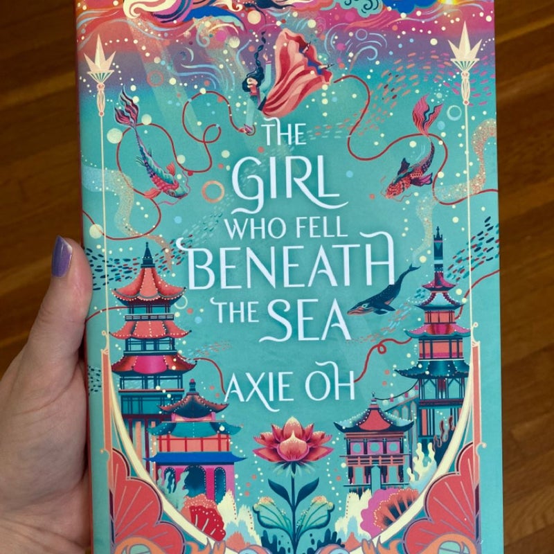 FAIRYLOOT EDITION The Girl Who Fell Beneath the Sea Signed w/ Sprayed Edges