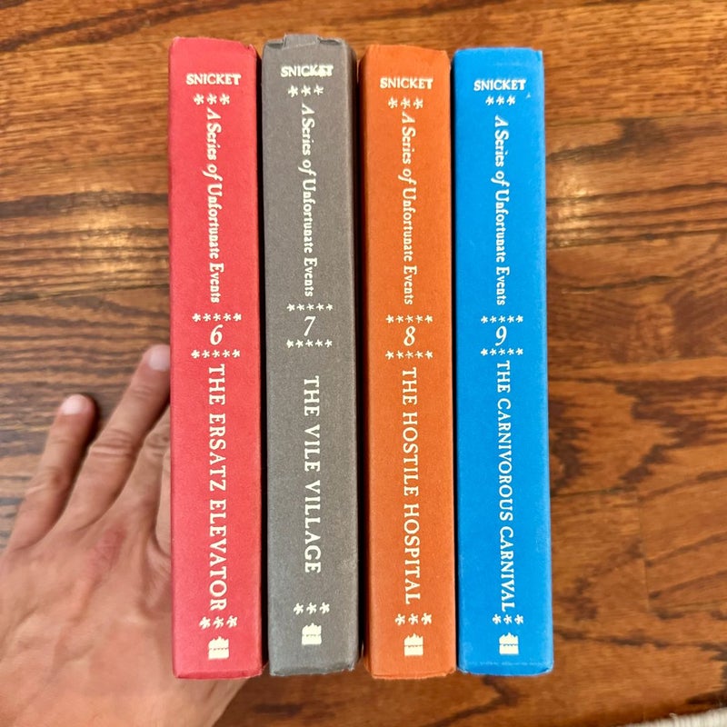 A Series of Unfortunate Events Books 6 7 8 9