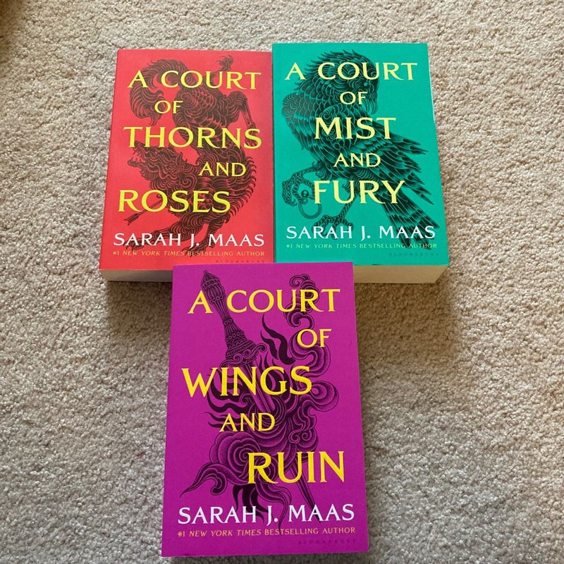 A Court of Thorns and Roses first 3 books