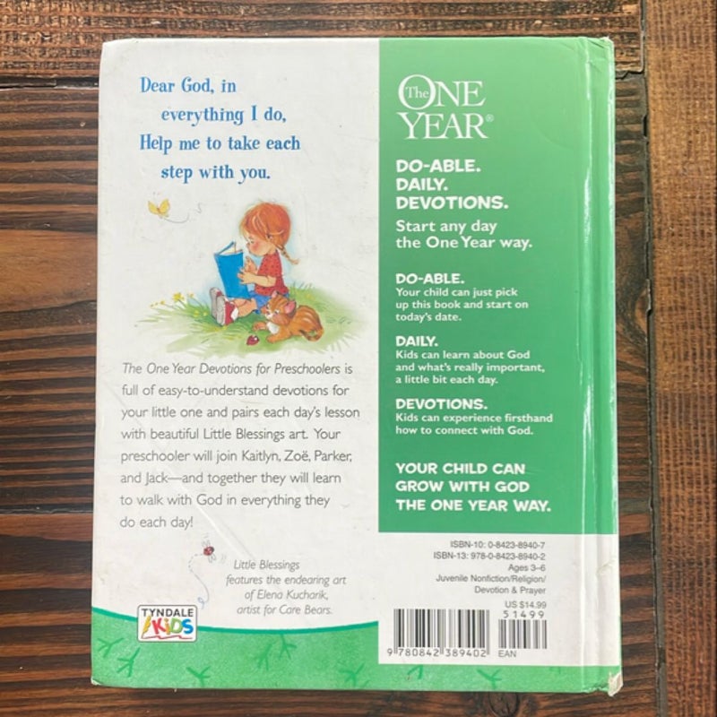 The One Year Devotions for Preschoolers